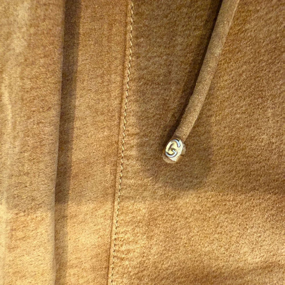 Rare Vintage Gucci Collector Tan Suede Skirt size XXS - Picture 12 of 14